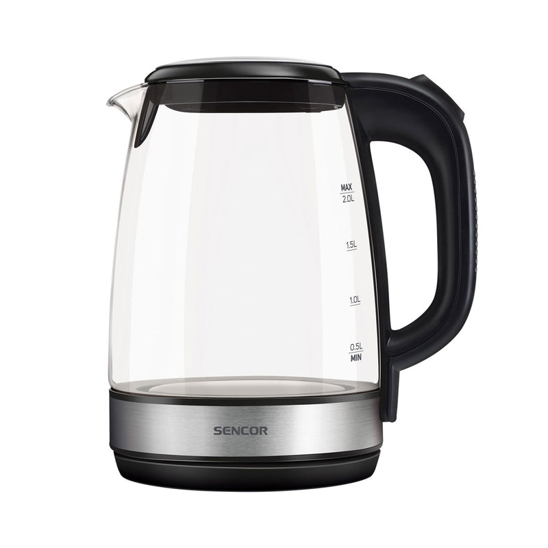 SENCOR SWK 2080BK  Glass Kettle 2 L, Black غلاية كهربائية سنكور