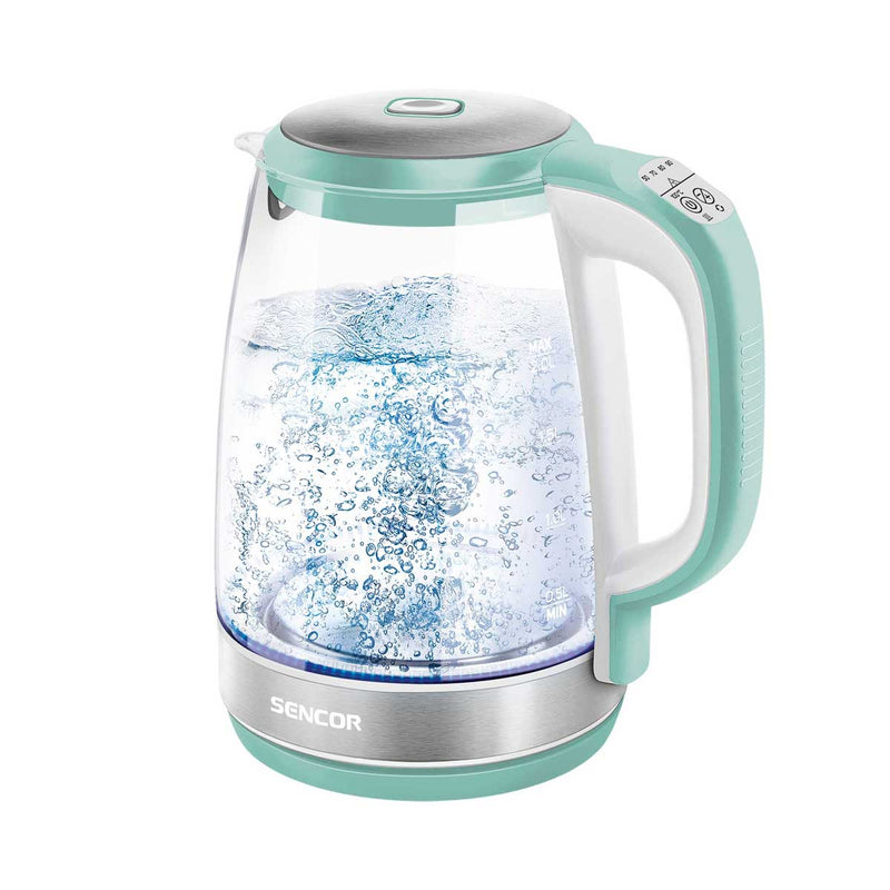 SENCOR SWK 2191GR Glass Kettle 2 L, Green غلاية كهربائية سنكور