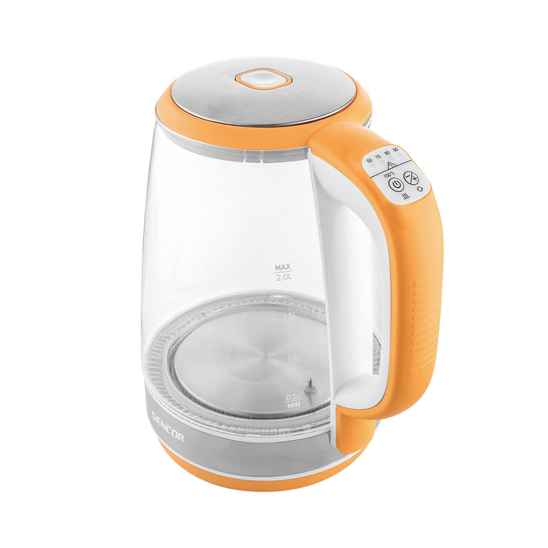 SENCOR SWK 2193OR Glass Kettle 2 L, Orange غلاية سنكور