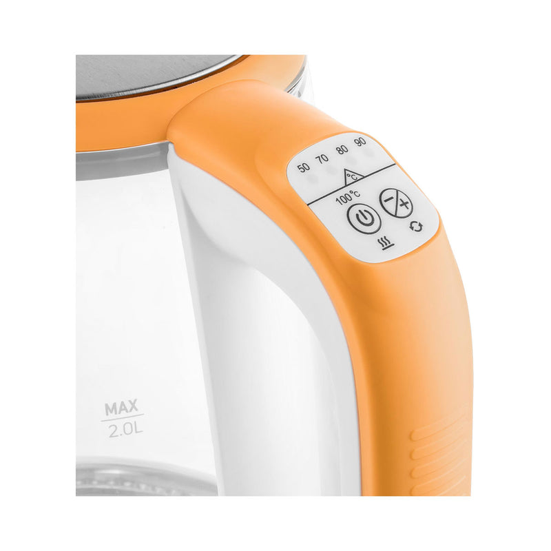 SENCOR SWK 2193OR Glass Kettle 2 L, Orange غلاية سنكور
