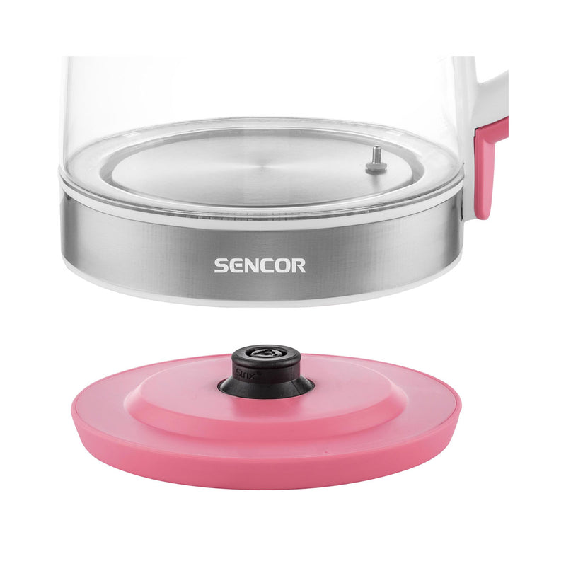 SENCOR SWK 2194RD Glass Kettle 2 L, Red غلاية سنكور
