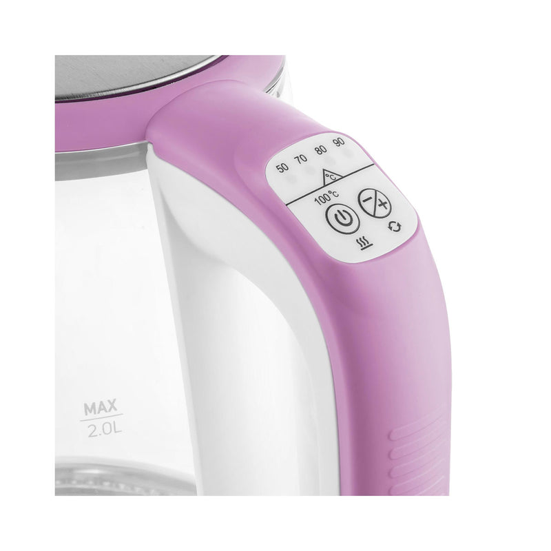 SENCOR SWK 2198RS Glass Kettle 2 L, Light Purple غلاية كهربائية سنكور
