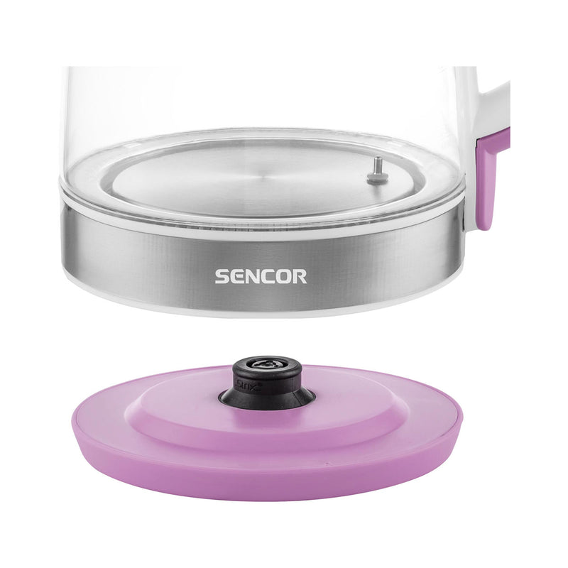 SENCOR SWK 2198RS Glass Kettle 2 L, Light Purple غلاية كهربائية سنكور