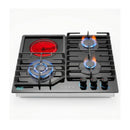 DLC T-905NMGC-T3C2B 4 Burners Built-In Gas & Electric Cooker, Black طباخ غازي مدمج 4 مشاعل دي ال سي