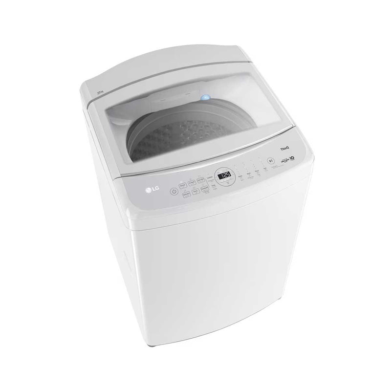 LG T20H7EHHTW Top Load Wahser 20KG , White, Turbo Drum , ThinQ™ غسالة الجي علوية 20 كيلو