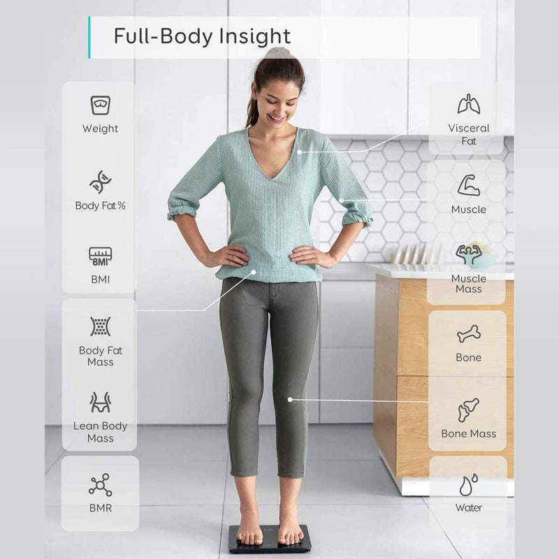 ANKER T9146K15 4893 EUFY Personal Scale, Black ميزان انكر الذكي