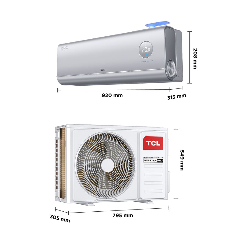 TCL TAC-12CHSD/FCI FreshIN 3.0 INVERTER PRO, 1 TON | 12000 Btu/h + Gift Tab 10L