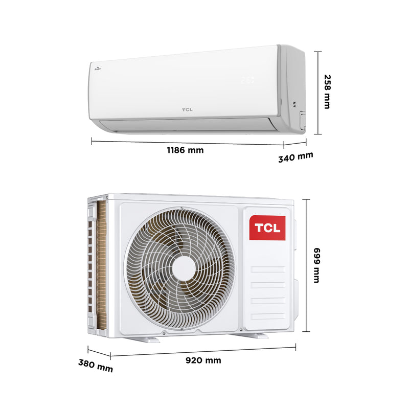 TCL TAC-24CSA/XT Xtreme سبلت جداري 2 طن, بارد فقط, ضاغط استوائي, تحكم عن طريق التطبيق