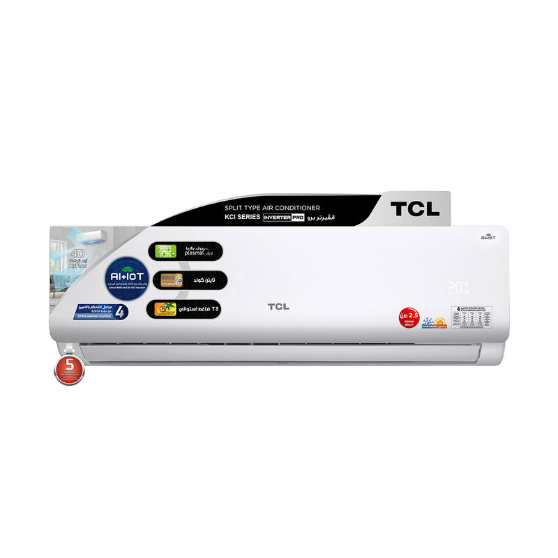 TCL TAC-30CHSA/KCI ربط ذكي انفيرتر تحكم بالامبير Inverter جداري 2.5 طن