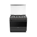 TOSHIBA TBA-36LMG5G089KS Free Standing Gas Cooker 90x60, Stainless Steel طباخ غازي  خمس مشاعل مصنوع من الفولاذ توشيبا