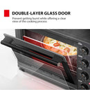 TOSHIBA TL-MC40EZF-GR Toaster Oven With Grill, Black فرن شواء 40 لتر توشيبا