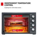 TOSHIBA TL-MC40EZF-GR Toaster Oven With Grill, Black فرن شواء 40 لتر توشيبا