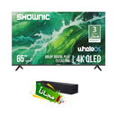 SHOWNIC TL-QWU65A QLED Smart TV, 65 Inch + Free gift LH LP-S3 شاشة 65 بوصة + هدية مجانية LH LP-S3