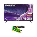 SHOWNIC TP-QGF43A QLED Google Smart TV, 43 Inch + Free gift LG017 شاشة 43 بوصة + هدية مجانية LG017