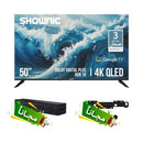 SHOWNIC TP-QGU50A-120 QLED 60 Hz 4K Smart TV, 50 Inch + Free gift LH LP-S3 & LG017 شاشة 50 بوصة + هدية مجانية LH LP-S3 & LG017
