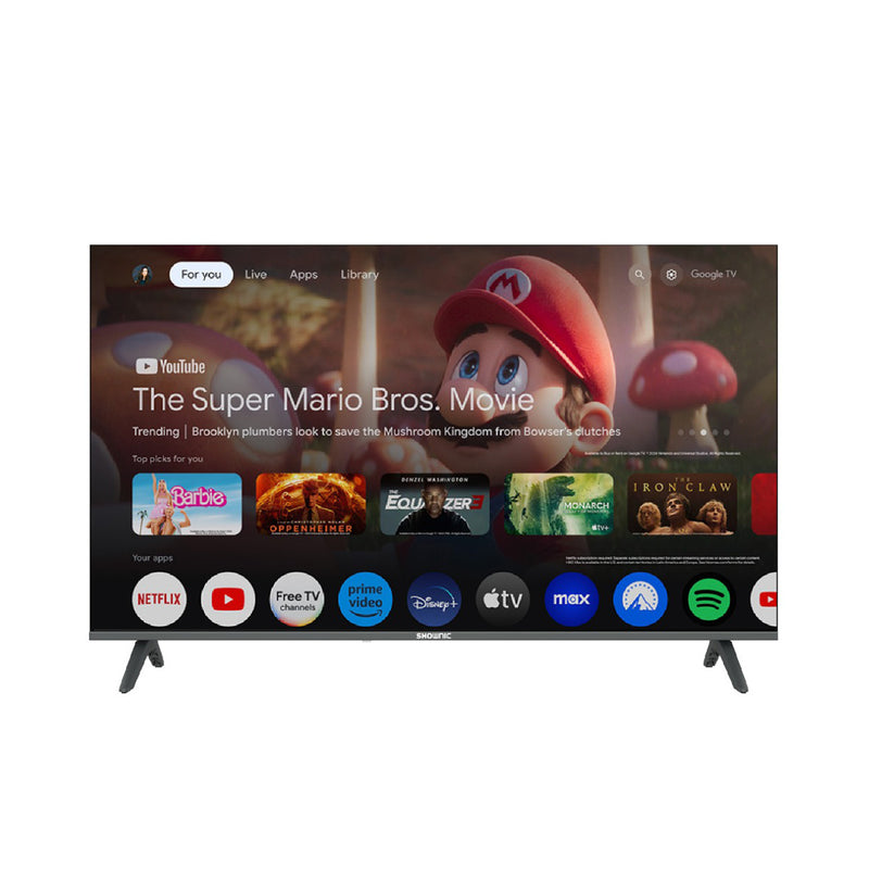 SHOWNIC TP-QGU55A-120 شاشة شونك جوجــــــل كيو ليد حجم 55" سمارت 120 هيرتز  / 120hz /  4K /  SHOWNIC Google TV Smart 4K QLED 55" Inchs