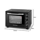 BLACK & DECKER TRO55RDG-B5 Electric Oven, Black