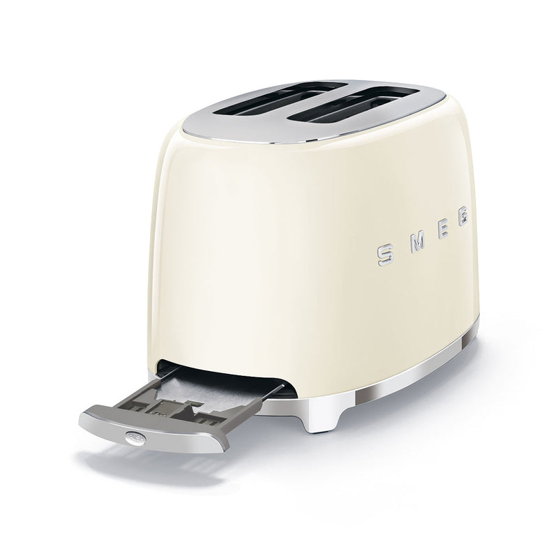 SMEG TSF01CREU 2 Slice Toaster 50's Style Aesthetic, Cream محمصة خبز ذات شريحتين
