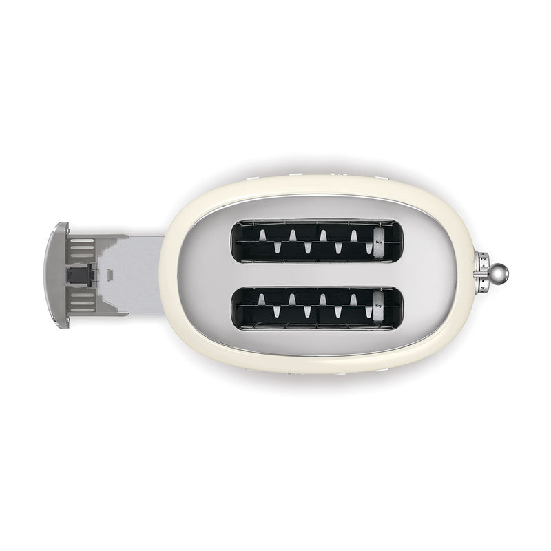 SMEG TSF01CREU 2 Slice Toaster 50's Style Aesthetic, Cream محمصة خبز ذات شريحتين