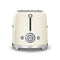 SMEG TSF01CREU 2 Slice Toaster 50's Style Aesthetic, Cream محمصة خبز ذات شريحتين