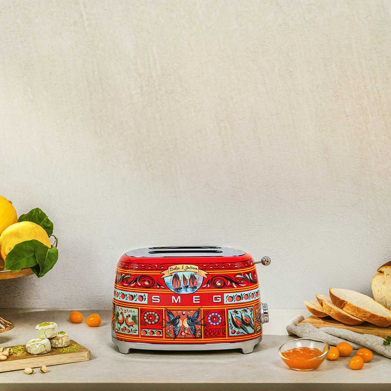 SMEG TSF01DGEU 2 Slice Toaster Sicily is my love, Decorated محمصة خبز ذات شريحتين