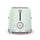 SMEG TSF01PGEU 2 Slice Toaster 50's Style Aesthetic, Pastel green توستر