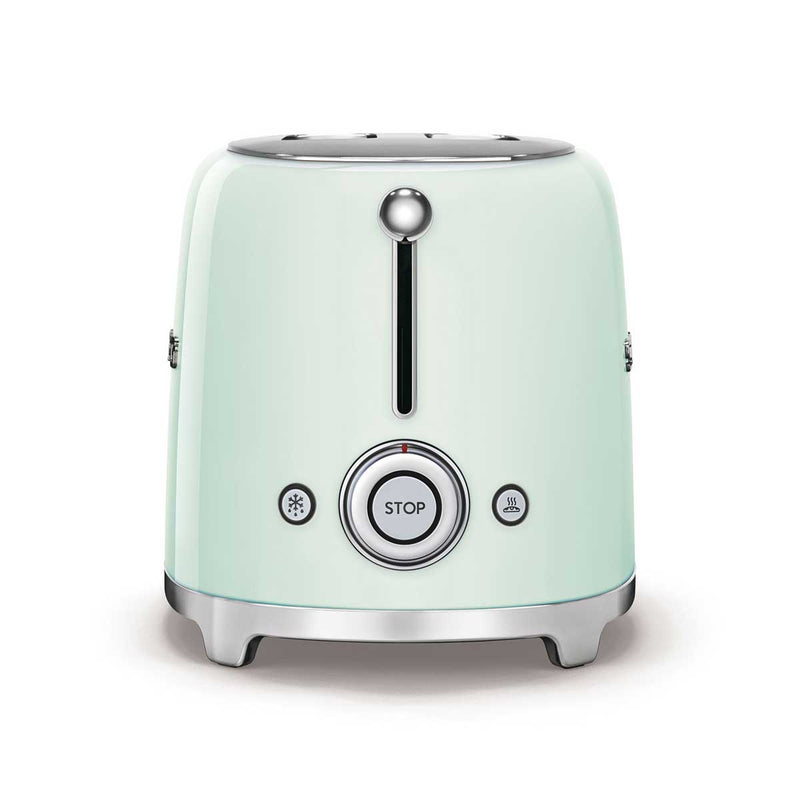 SMEG TSF01PGEU 2 Slice Toaster 50's Style Aesthetic, Pastel green توستر