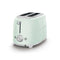 SMEG TSF01PGEU 2 Slice Toaster 50's Style Aesthetic, Pastel green توستر