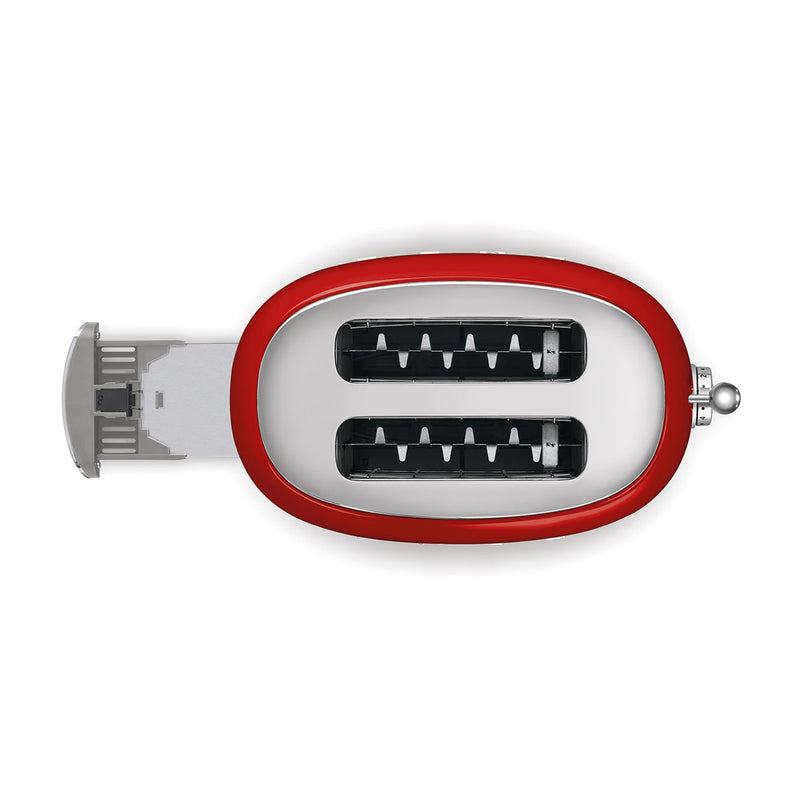 SMEG TSF01RDEU 2 Slice Toaster 50's Style Aesthetic, Red توستر