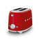 SMEG TSF01RDEU 2 Slice Toaster 50's Style Aesthetic, Red توستر