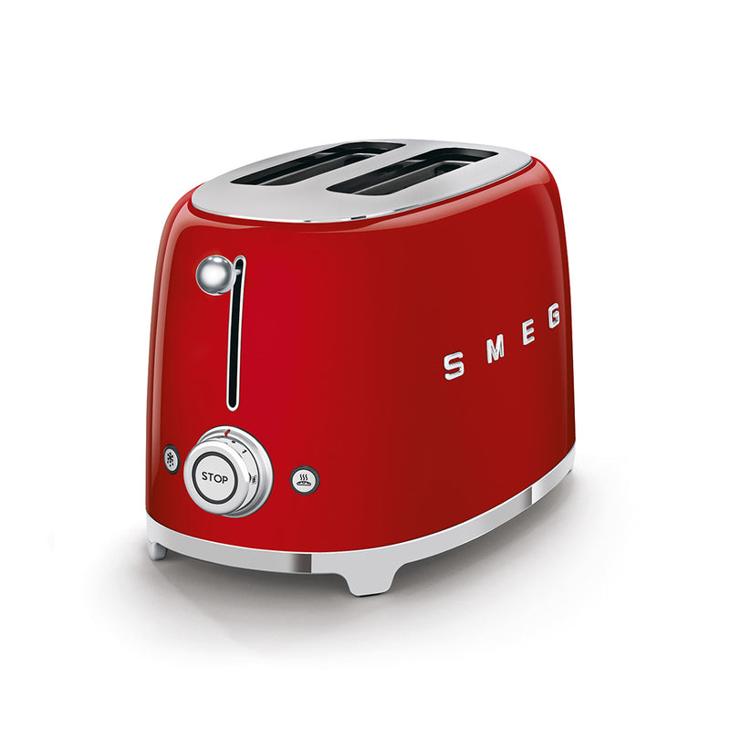 SMEG TSF01RDEU 2 Slice Toaster 50's Style Aesthetic, Red توستر