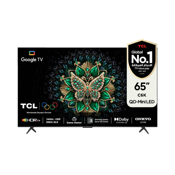 TCL C6K 65-Inch QD-Mini LED 4K Up to 512* Zones 288Hz Game Accelerator