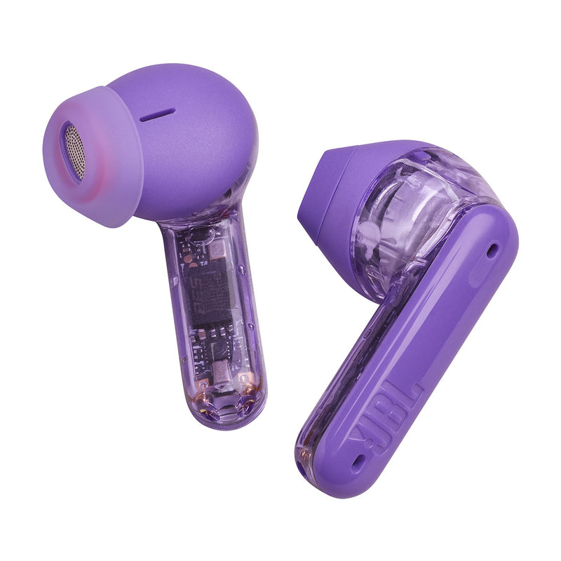 JBL JBLTFLEXGPUR 6120 Tune Flex Ghost Edition, Purple سماعات لا سلكية مع خاصية الغاء الضوضاء