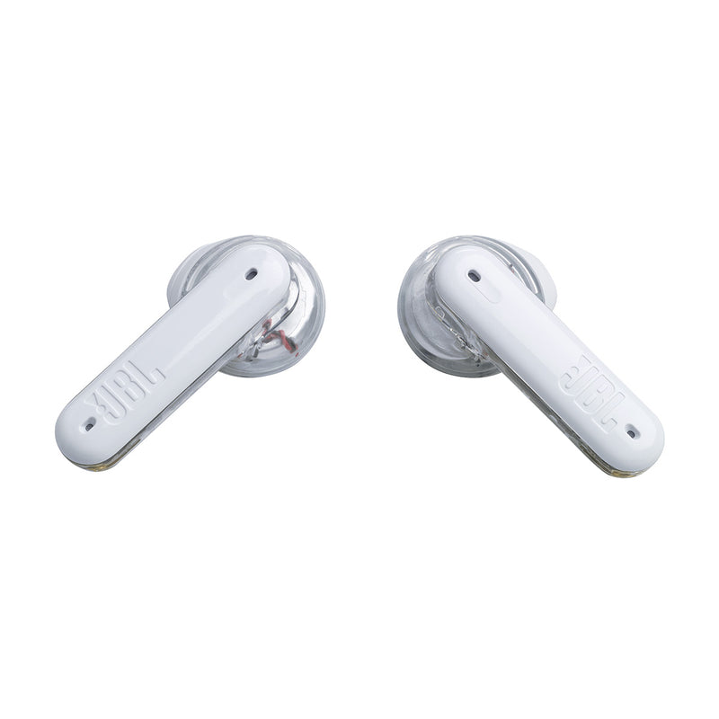 JBL JBLTFLEXGWHT 6121 Tune Flex Ghost Edition, White سماعات لا سلكية مع خاصية الغاء الضوضاء