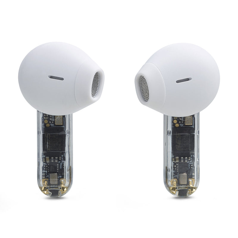 JBL JBLTFLEXGWHT 6121 Tune Flex Ghost Edition, White سماعات لا سلكية مع خاصية الغاء الضوضاء