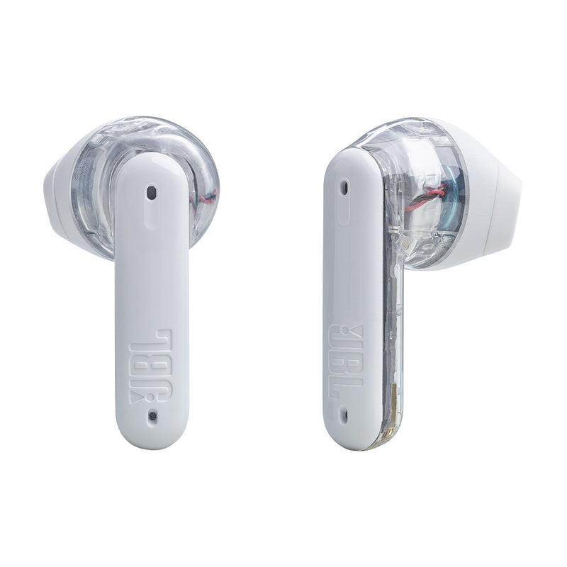 JBL JBLTFLEXGWHT 6121 Tune Flex Ghost Edition, White سماعات لا سلكية مع خاصية الغاء الضوضاء