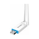 TENDA U2 AX300 Wi-Fi 6 High Gain Wireless USB Adapter, White يو اس بي ادبتر تيندا