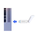 TENDA U2 AX300 Wi-Fi 6 High Gain Wireless USB Adapter, White يو اس بي ادبتر تيندا