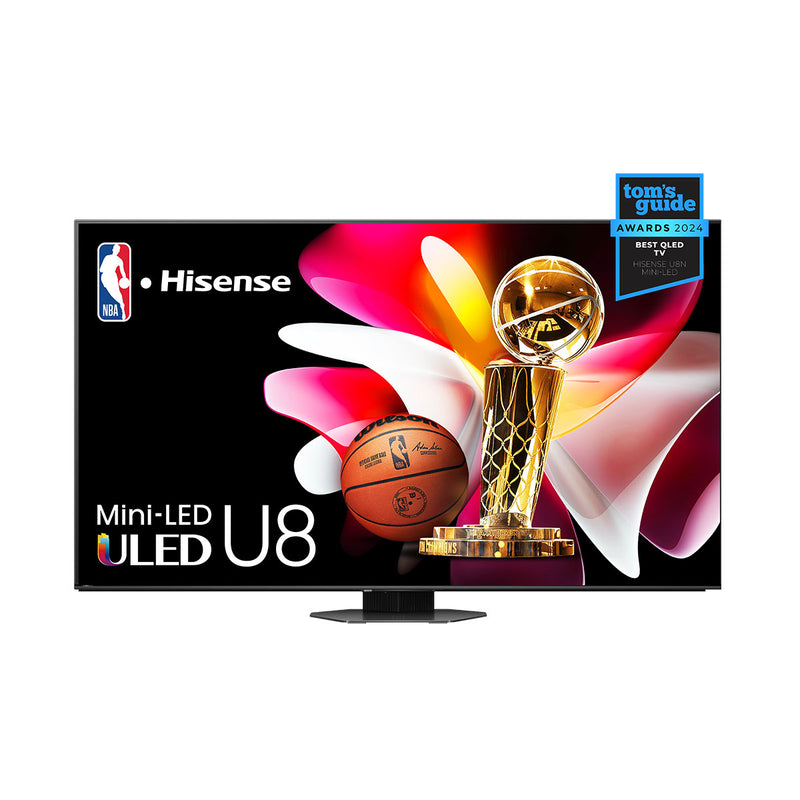 HISENSE 75U8N Class U8 Series Mini-LED ULED 4K Google TV, 75 Inch شاشة هايسنس حجم 75 مع اشتراك شاهد 12 شهر