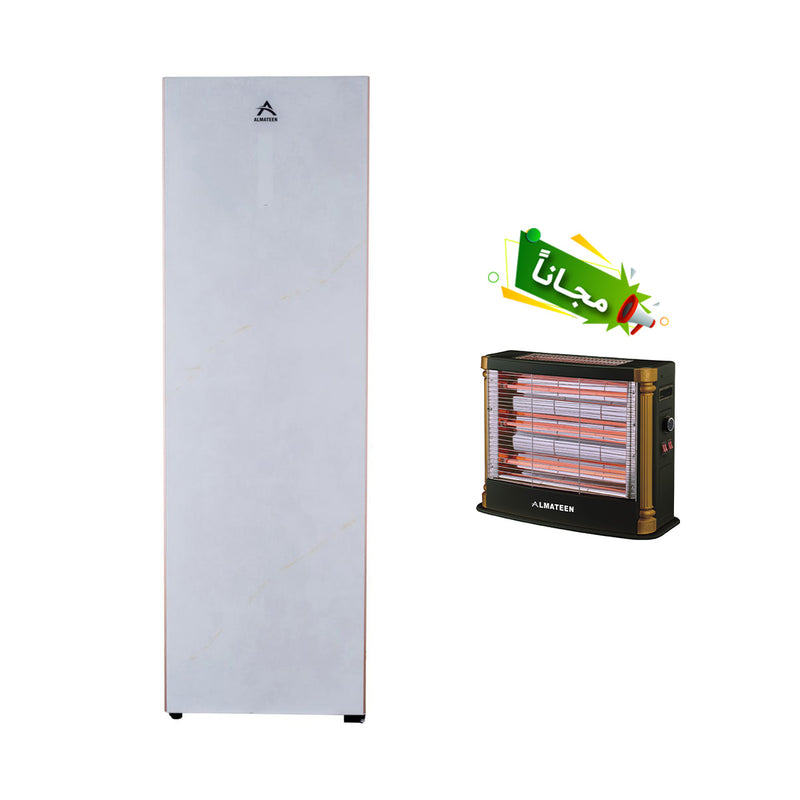 ALMATEEN URMA1920WHGINV-CH Freezer Inverter, 134kg + Free gift QHMA4047BK-CH  ثلاجة متينة بسعة 20 قدمًا + هدية مجانية QHMA4047BK-CH