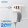 MOMAX US10UKE 2869 OnePlug Extension Socket with USB, Black ادابتر موماكس