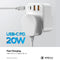 MOMAX US10UKE 2869 OnePlug Extension Socket with USB, Black ادابتر موماكس