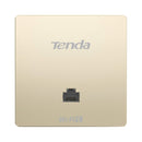 TENDA W15 AX3000 Dual-band Gigabit In-wall Access Point (ultra-thin), Gold اكسس بوينت خارجي اي اكس 3000 تيندا