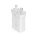 BELKIN WCA004MYWH USB-C PD 3.0 PPS Wall Charger 25W, White  شاحن حائط USB-C PD 3.0 PPS بقوة 25 واط