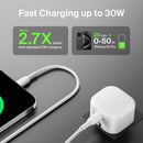 BELKIN WCA008MY1MWH-B6 BoostCharge CUBIC 30W USB-C PD GaN, White شاحن بيلكن