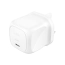 BELKIN WCA011MYWH BoostCharge CUBIC 65W USB-C PD GaN Fast Charger with PPS, White راس شحن بيلكن