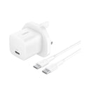 BELKIN WCA012MY1MWH-B6 PD 25W PPS USB-C Wall Charger WH + 1m C-C Cable شاحن بيلكن