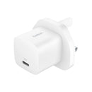 BELKIN WCA012MYWH PD 25w PPS USB-C Wall Charger WH (Charging Head), White راس شحن بيلكن