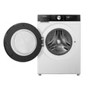 HISENSE WD3S1043BT-White Front Load Washing Machine, 12 Kg, White غسالة ملابس باب جانبية هايسنس