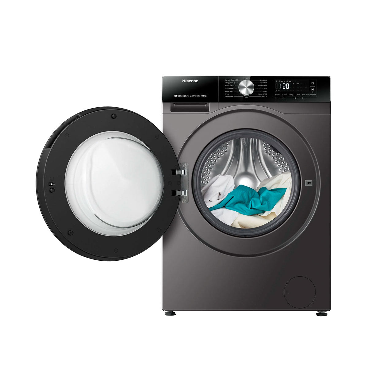 Hisense WF3S1043BT 10 KG Washing Machine – Silver